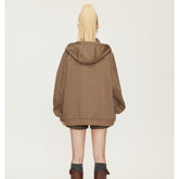 Unisex Jacket Retro Cardigan Hoodie Loose Spring and Autumn Coat